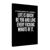 LIFE IS QUICK CANVAS ART