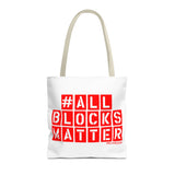 #AllBlocksMatter Tote Bag - Empowering AOP Design for Activism