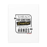 REACH FOR SOMETHING BLACK GOLD CANVAS ART
