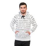 BLACK MAGIC - BLACK LETTERS AOP PULLOVER HOODIE