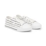 BLACK MAGIC - BLACK LETTERS KOW-TOP SNEAKERS WHITE SOLE