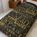 EAUX - GOLD PLUSH BLANKET