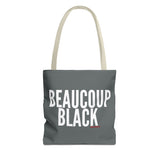 BEAUCOUP BLACK - WHITE TOTE BAG