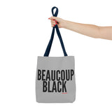 BEAUCOUP BLACK - BLACK UNISEX TOTE BAG