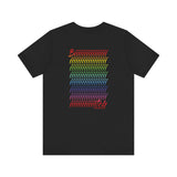 BIIIIIITCH RAINBOW UNISEX SHORT SLEEVE T SHIRTS