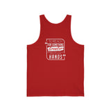 REACH FOR SOMETHING - WHITE RED UNISEX TANKTOP