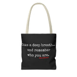 TAKE A DEEP BREATH (CLEAN) TOTE BAG