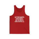 HEAL YOUR WOUNDS UNISEX TANK TOP