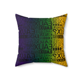 Colorful Abstract Square Pillow