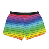 BLACK MAGIC RAINBOW BLACK WOMAN CASUAL SHORTS