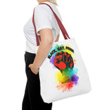 BLACK GAY PROUD FIST TOTE BAG