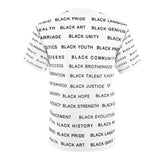 BLACK MAGIC - BLACK LETTERS AOP UNISEX T-SHIRT