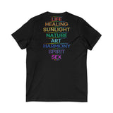 MEANING OF PRIDE UNISEX V-NECK T-SHIRTS