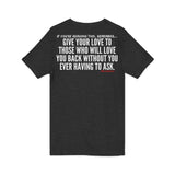 GIVE YOUR LOVE UNISEX V-NECK T-SHIRTS