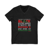 FRIENDLY REMINDER UNISEX V-NECK T-SHIRT