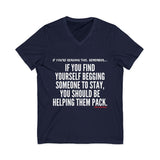 HELP THEM PACK UNISEX V-NECK T-SHIRT