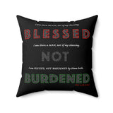 BLACK MAN RBG THROW PILLOW