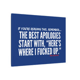 BEST APOLOGIES CANVAS ART