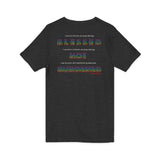 BLACK WOMAN RAINBOW UNISEX V-NECK T-SHIRT