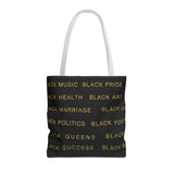 BLACK MAGIC - BLACK GOLD TOTE BAG