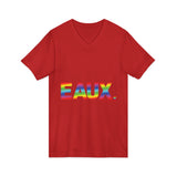 EAUX RAINBOW UNISEX V-NECK T-SHIRTS