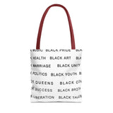 BLACK MAGIC - BLACK LETTERS TOTE BAG