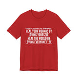 HEAL YOUR WOUNDS UNISEX SHORT SLEEVE T-SHIRT