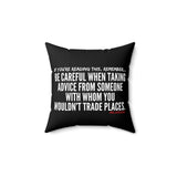 TRADING PLACES THROW PILLOW