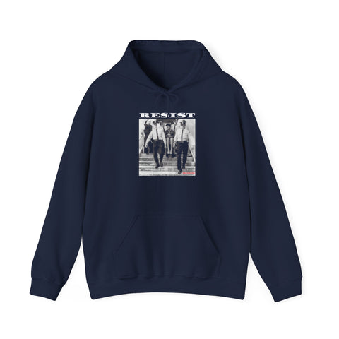 RESIST-WHITE UNISEX HOODIE