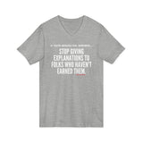 EXPLANATION UNISEX V-SHIRT T-SHIRTS