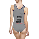 GET IN GOOD TROUBLE - BLACK 1 PIECE SWIMSUIT