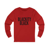 BLACKITY BLACK - BLACK UNISEX LONG SLEEVE T-SHIRT
