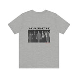 MARCH - BLACK UNISEX SHORT SLEEVE T-SHIRT