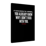 YOU ALREADY KNOW CANVAS ART