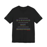 BLACK WOMAN RAINBOW UNISEX V-NECK T-SHIRT