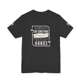 REACH FOR SOMETHING WHITE GOLD UNISEX SHORT SLEEVE T-SHIRTS