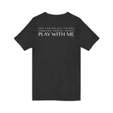 YOU CAN DO ALL THINGS - WHITE UNISEX V-NECK T-SHIRT