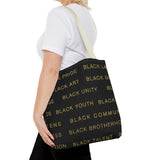 BLACK MAGIC - GOLD LETTERS TOTE BAG