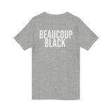 BEAUCOUP BLACK - WHITE UNISEX V-NECK T-SHIRT