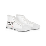 RESIST - WHITE HI TOP SNEAKERS - WHITE SOLE