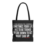 UPSIDE DOWN TOTE BAG