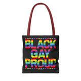 BLACK GAY PROUD TOTE BAG