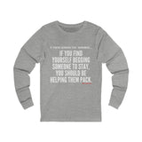 HELP THEM PACK UNISEX LONG SLEEVE T-SHIRT