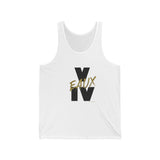V EAUX IV- BLACK W/ GOLD EAUX UNISEK TANK TOP