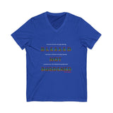 BLACK WOMAN RAINBOW UNISEX V-NECK T-SHIRT