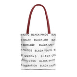 BLACK MAGIC - BLACK LETTERS TOTE BAG