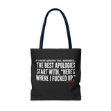 BEST APOLOGIES TOTE BAG