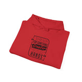 REACH FOR SOMETHING - BLACK RED UNISEX HOODIE