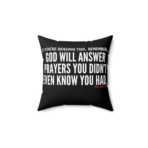 GOD WILL ANSWER THROW PILLOW