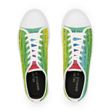BLACK MAGIC RAINBOW BLACK LOW TOP SNEAKERS WHITE SNEAKERS